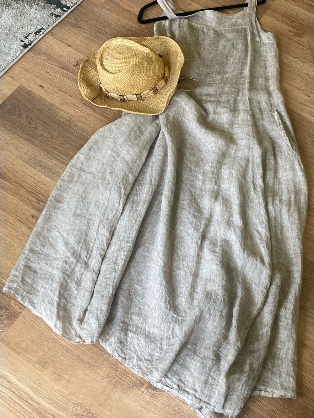 Inizio 💯 Linen Sundress in Natural Beige - MADE IN ITALY